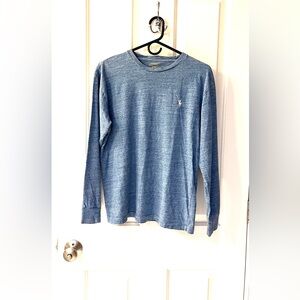 Polo by Ralph Lauren Heather Blue Long Sleeved Shirt Men’s Petite Small